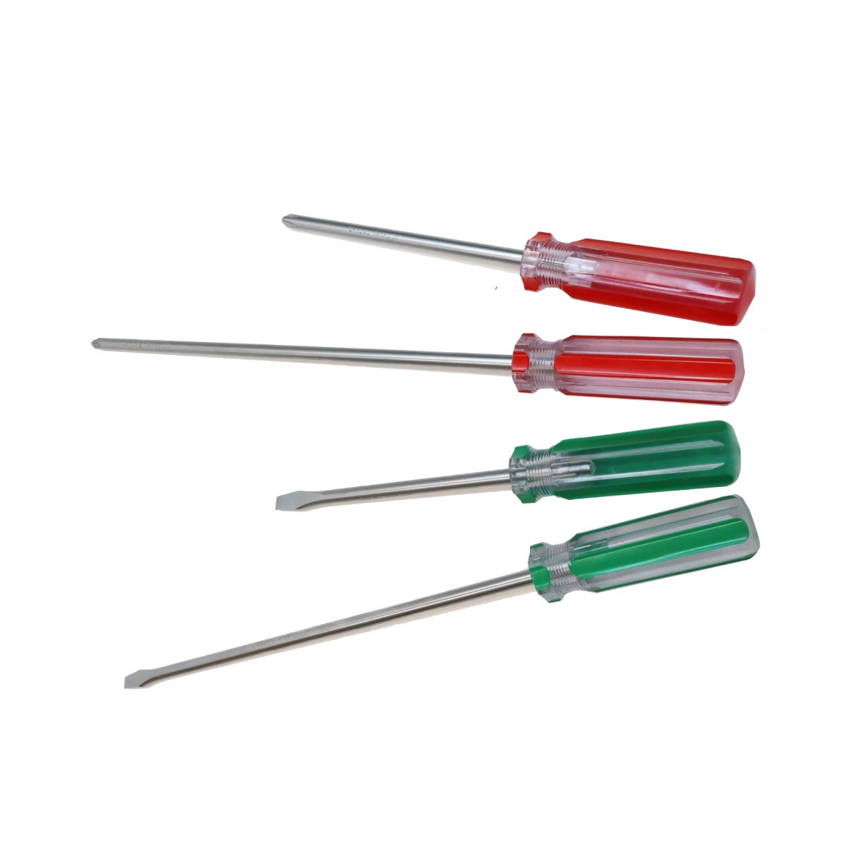Line Color Slotted Screwdriver Transparent Handle